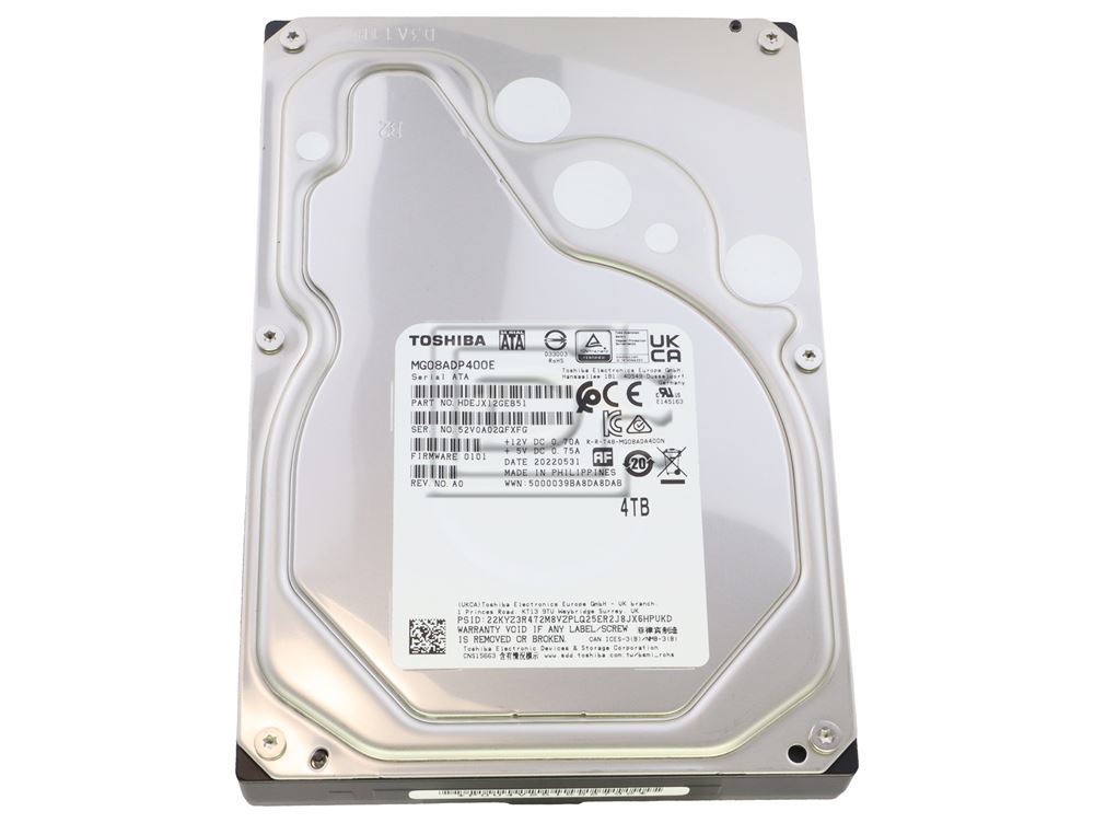 Toshiba MG08ADP400E MG08 4TB SATA Hard Drive HDD Image 1 image
