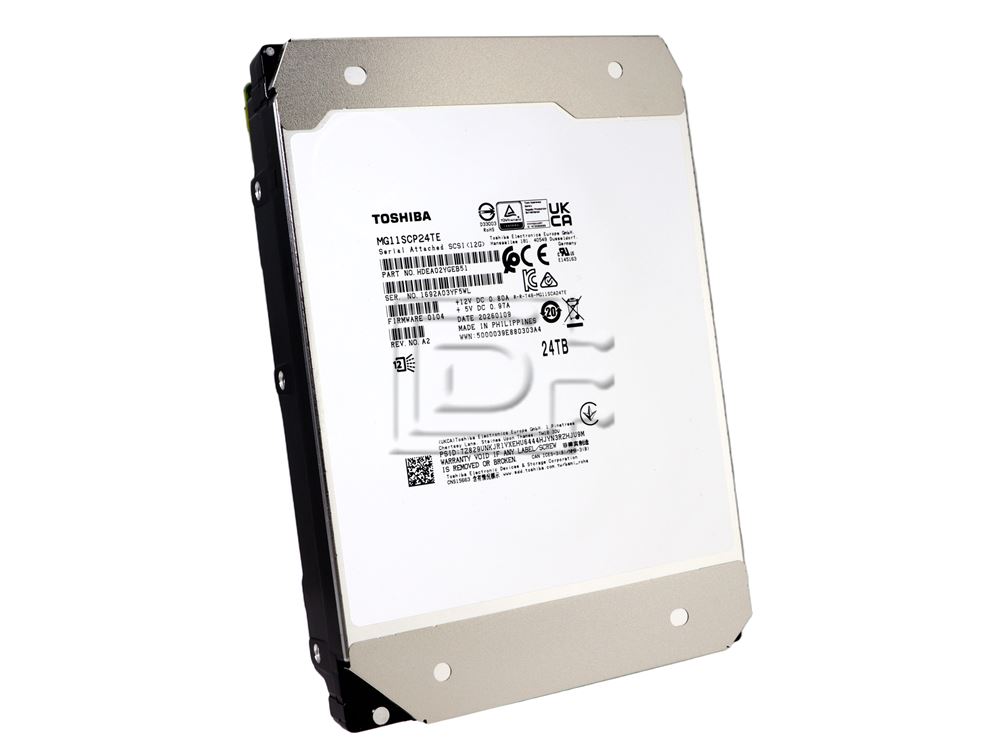 Toshiba MG11SCP24TE 24TB SED Encrypted SAS Hard Drive Image 1 image