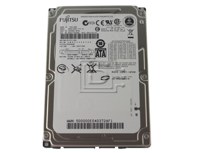 FUJITSU MHW2100BH Laptop SATA 2.5" Hard Drive image 1