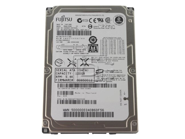 FUJITSU MHW2120BH Laptop SATA 2.5" Hard Drive image 1