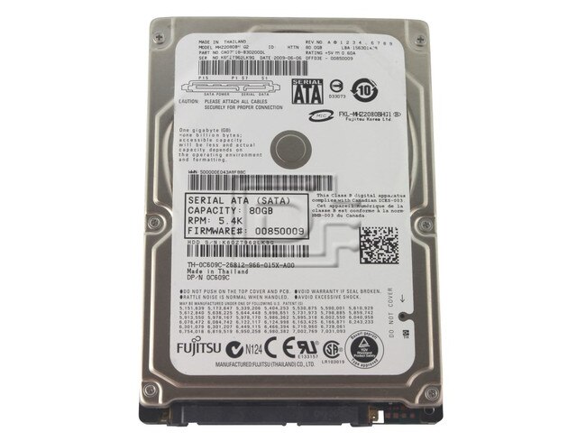 FUJITSU MHZ2080BH 80GB SATA Hard Drive image 1