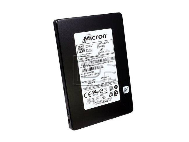 Micron MTFDDAK960TDS MTFDDAK960TDS-1AW1ZABYY MTFDDAK960TDS-1AW1ZABDB YNRXC 0YNRXC 960GB SATA Solid State Drive SSD Image 1 image