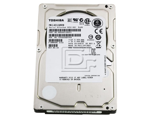 Toshiba MK1401GRRB SAS Hard Drive Image 1 image