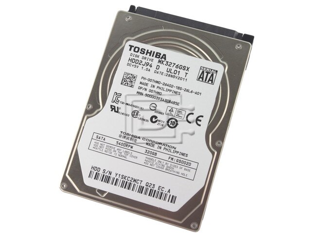 Toshiba MK2576GSX F4VGH 0F4VGH SATA Hard Drive Image 1 image