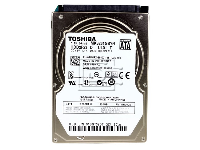 Toshiba MK3261GSYN SATA Hard Drive Image 2 image