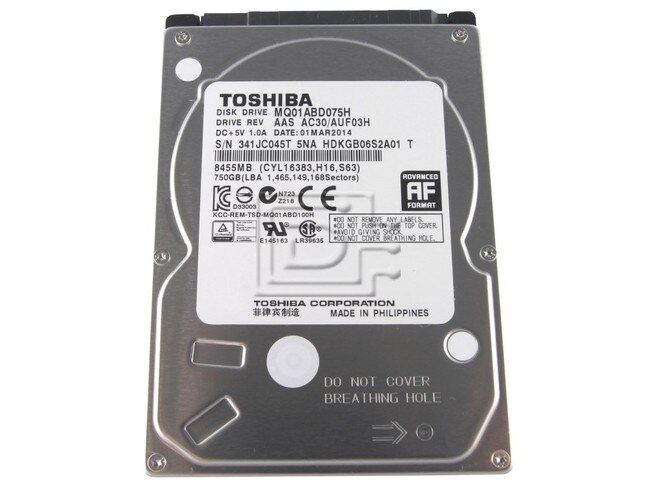 Toshiba Mq01abd075h 750gb Sata 2 5 Hybrid Ssd
