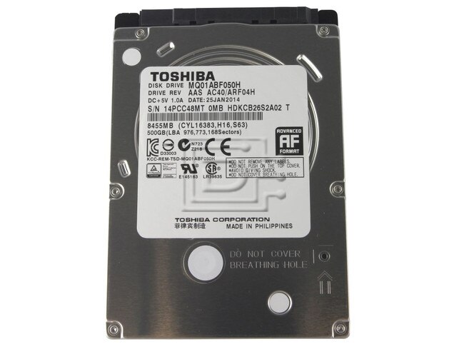 Toshiba MQ01ABF050H Laptop 2.5" SATA Hard Drives Hybrid SSD image 1