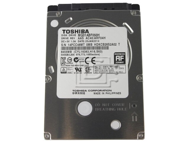 Toshiba MQ01ABF050H 6.0 Gb/s Hybrid SSD Hard Drive