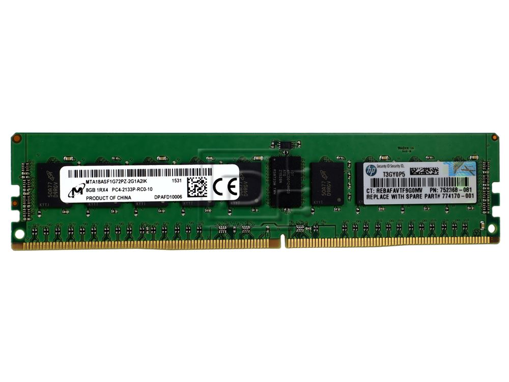 Micron MTA18ASF1G72PZ-2G1 8GB Memory RAM RDIMM Image 2 image