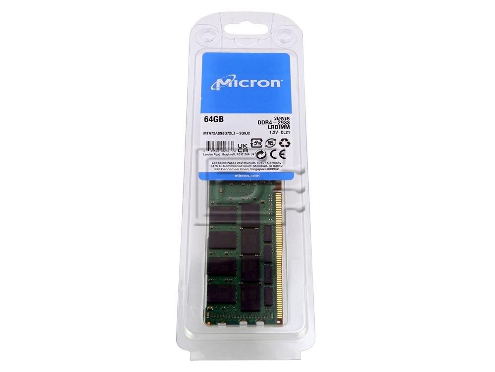 Crucial MTA72ASS8G72LZ-2G9J2 MTA72ASS8G72LZ Memory RAM DDR4 PC-2933 LRDIMM Image 2 image