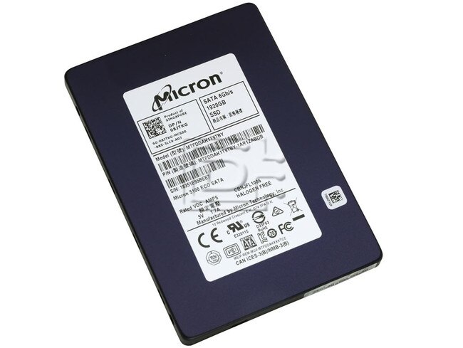 Micron MTFDDAK1T9TBY-1AR1ZABDB 8JTKG 08JTKG MTFDDAK1T9TBY-1AR1ZABYY SATA Solid State Drive Image 1 image