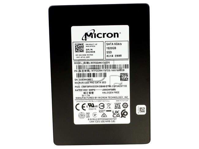 Micron MTFDDAK1T9TDS-1AW16ABDB 91N08 091N08 1.92TB SATA SSD Image 2 image