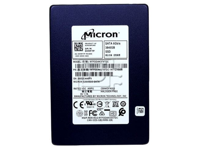 Micron MTFDDAK3T8TDC JXF4T 0JXF4T MTFDDAK3T8TDC-1AT1ZABDB MTFDDAK3T8TDC-1AT1ZABYY 3.84TB SATA Solid State Drive Image 2 image