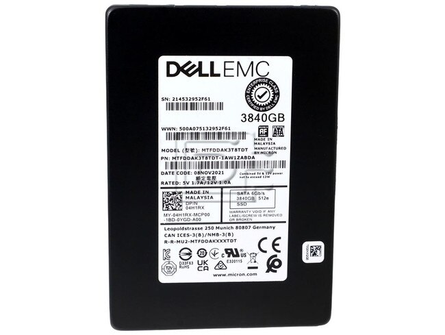 Micron MTFDDAK3T8TDT 4H1RX 04H1RX MTFDDAK3T8TDT-1AW1ZABDA MTFDDAK3T8TDT-1AW16ABDA 3.84TB SATA SED SSD Image 2 image