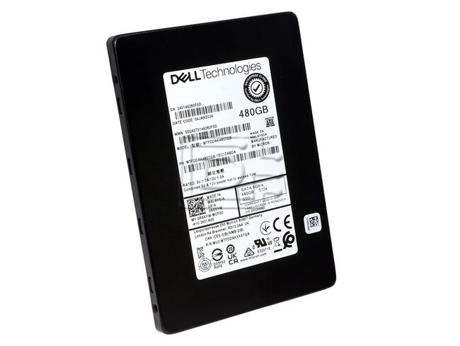 Micron MTFDDAK480TGB-1BC1ZABYY MTFDDAK480TGB-1BC1ZABDA R6XYW 0R6XYW SATA Solid State Drive Image 1 image