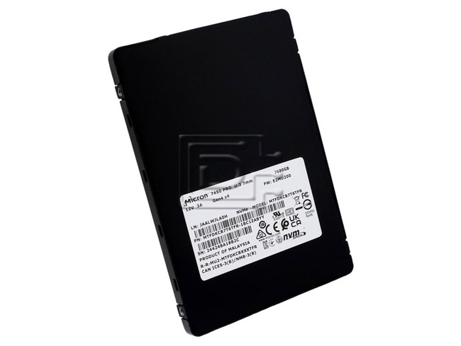 Micron MTFDDAK7T6TGA-1BC15ABYY MTFDDAK7T6TGA-1BC15ABYYR 5400 PRO 7.68TB SATA SED TCG OPAL Solid State Drive SSD Image 1 image