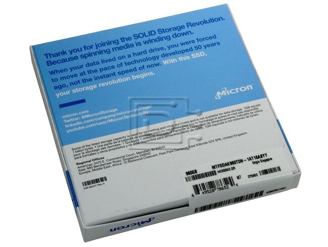 Micron MTFDDAK960TDN-1AT16ABYY SATA Solid State Drive Image 2 image