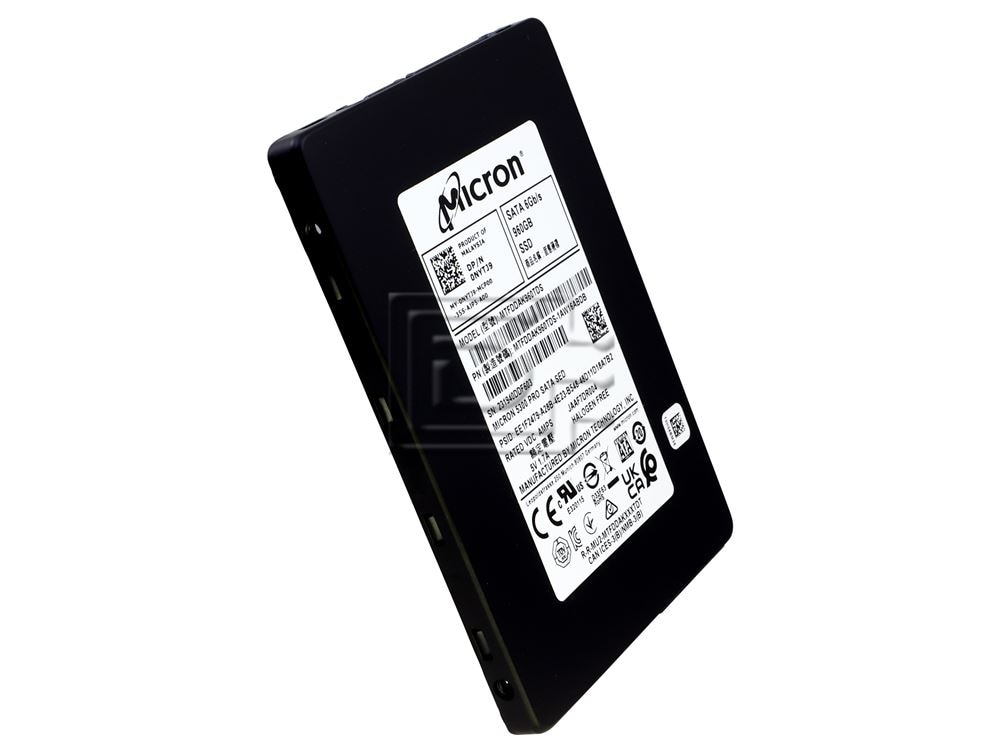 Micron MTFDDAK960TDS NYTJ9 0NYTJ9 MTFDDAK960TDS-1AW16ABDA MTFDDAK960TDS-1AW16ABYY 1AW16ABYY 960GB SED Encrypted SATA SSD Image 1 image