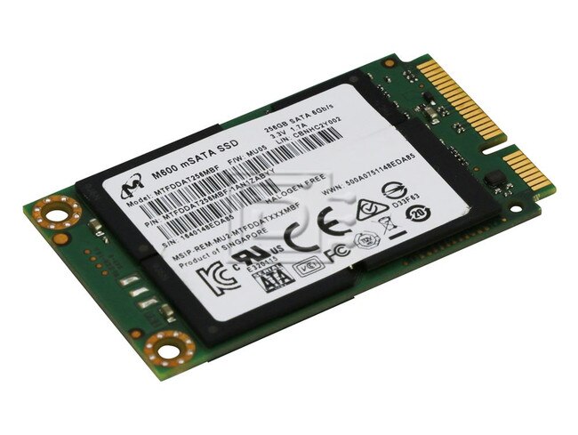 Micron MTFDDAT256MBF MTFDDAT256MBF-1AN1ZABYY mSATA Solid State Drive image 2