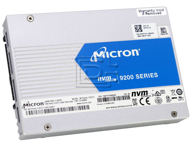 Micron MTFDHBE1T9TDF-1AW4ZABYY MTFDHBE1T9TDF-1AW4Z PCIe NVMe Solid State Drive image 2