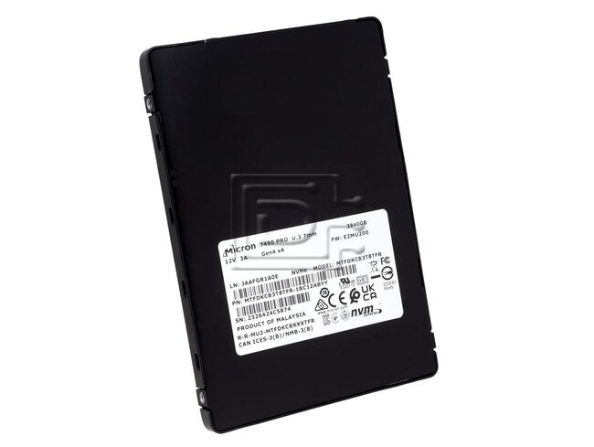 Micron MTFDKCB3T8TFR-1BC1ZABYY MTFDKCB3T8TFR-1BC1ZAB MTFDKCB3T8TFR-1BC1ZABYYR 7450 Pro U.3 3.84TB PCIe 4.0 NVMe SSD Image 1 image
