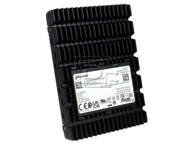 Micron MTFDKCC7T6TGP-1BK1DABYY MTFDKCC7T6TGP-1BK1DABYYR MTFDKCC7T6TGP-1BK1DABYYT PCIe 4.0 U.3 NVMe Solid State Drive Image 1 image