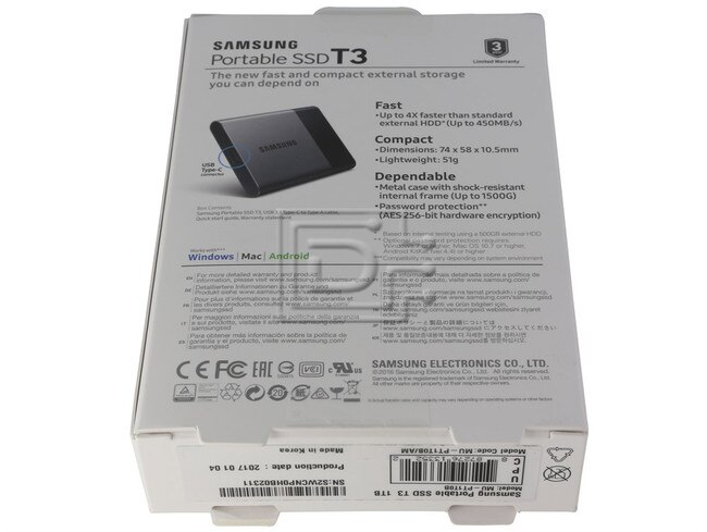 SAMSUNG MU-PT1T0B-AM MU-PT1T0B-AM USB Solid State Drive image 2
