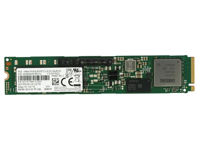 SAMSUNG MZ-1LB1T90 MZ1LB1T9HALS MZ1LB1T9HALS-00007 P05898-001 PCIe NVMe Solid State Drive image 1