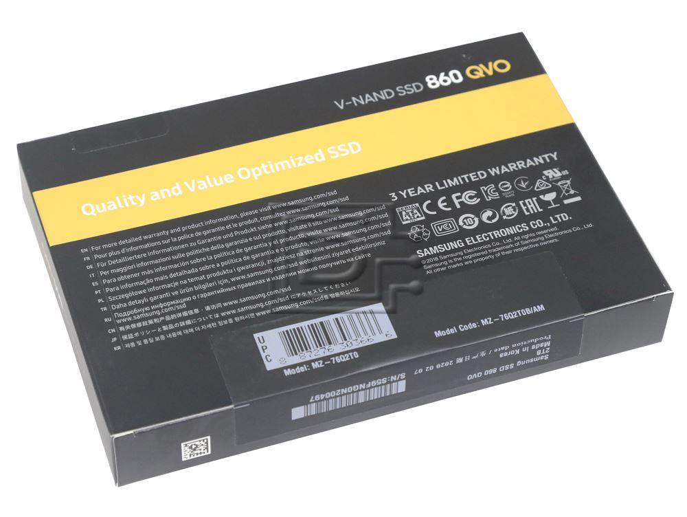 Samsung 860 QVO MZ-76Q2T0B/AM 2TB 2.5