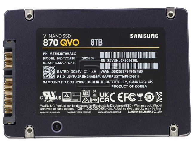 SAMSUNG MZ-77Q8T0B MZ-77Q8T0B/AM MZ-77Q8T0BAM MZ-77Q8T0BW MZ-77Q8T0/CN SATA Solid State Drive Image 2 image
