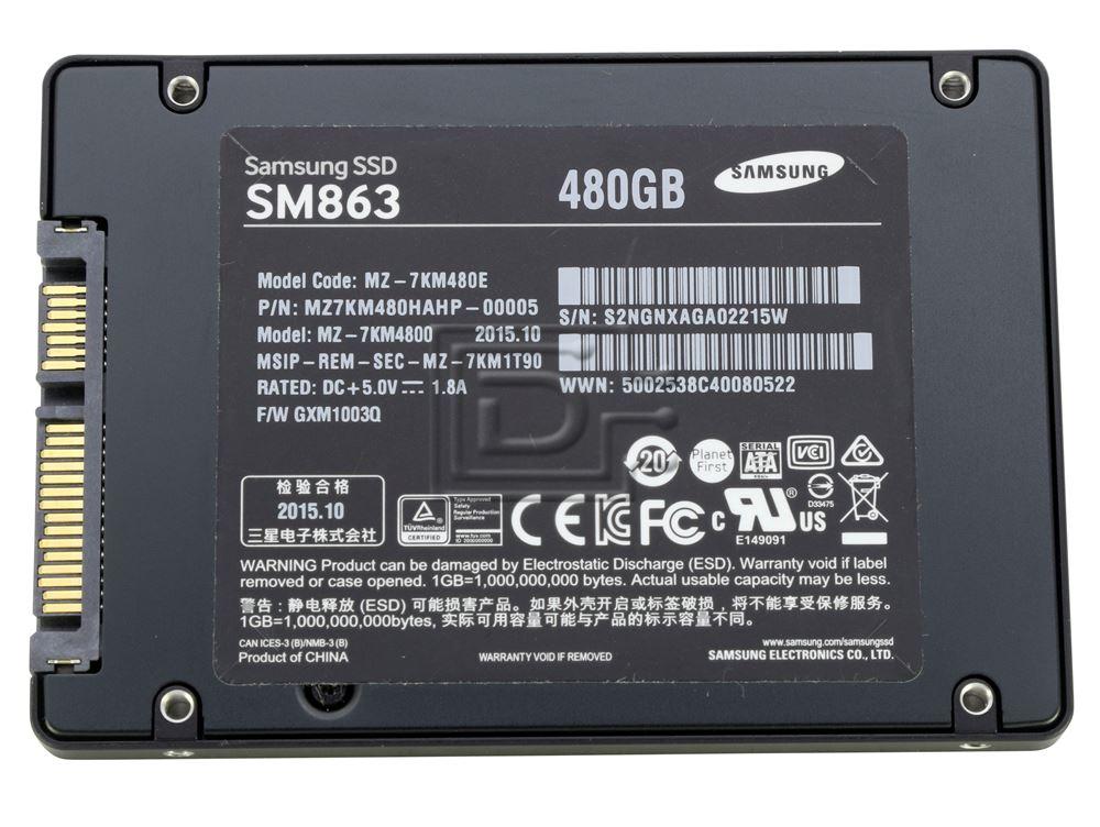 SAMSUNG MZ-7KM4800 MZ-7KM480E MZ7KM480HAHP-00005 SATA Solid State Drive Image 2 image