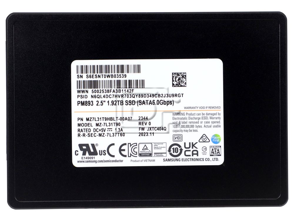 SAMSUNG MZ-7L31T90 MZ7L31T9HBLT-00A07 MZ7L31T9HBLT SATA Solid State Drive Image 2 image