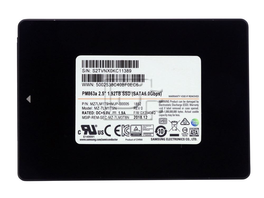 SAMSUNG MZ-7LM1T9N SATA Solid State Drive Image 2 image
