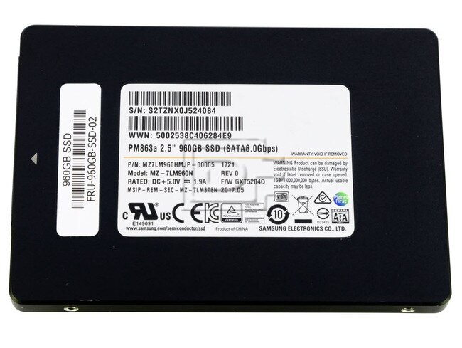SAMSUNG MZ-7LM960N MZ7LM960HMJP-00005 SATA Solid State Drive Image 1 image
