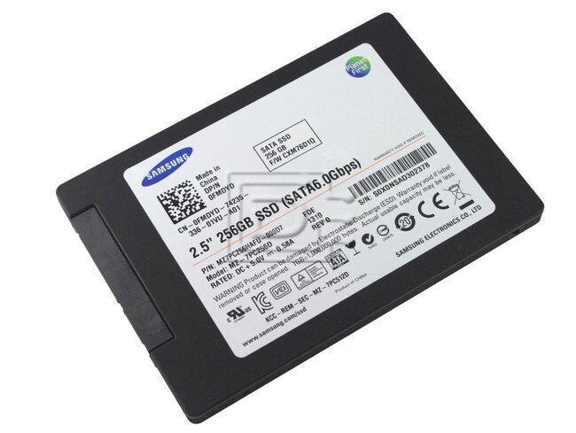 SAMSUNG MZ-7PC256D 0T5YVC T5YVC 0FMDYD FMDYD MZ7PC256HAFU MZ7PC256HAFU-000D7 Samsung SATA III SSD Solid State Drive image 2