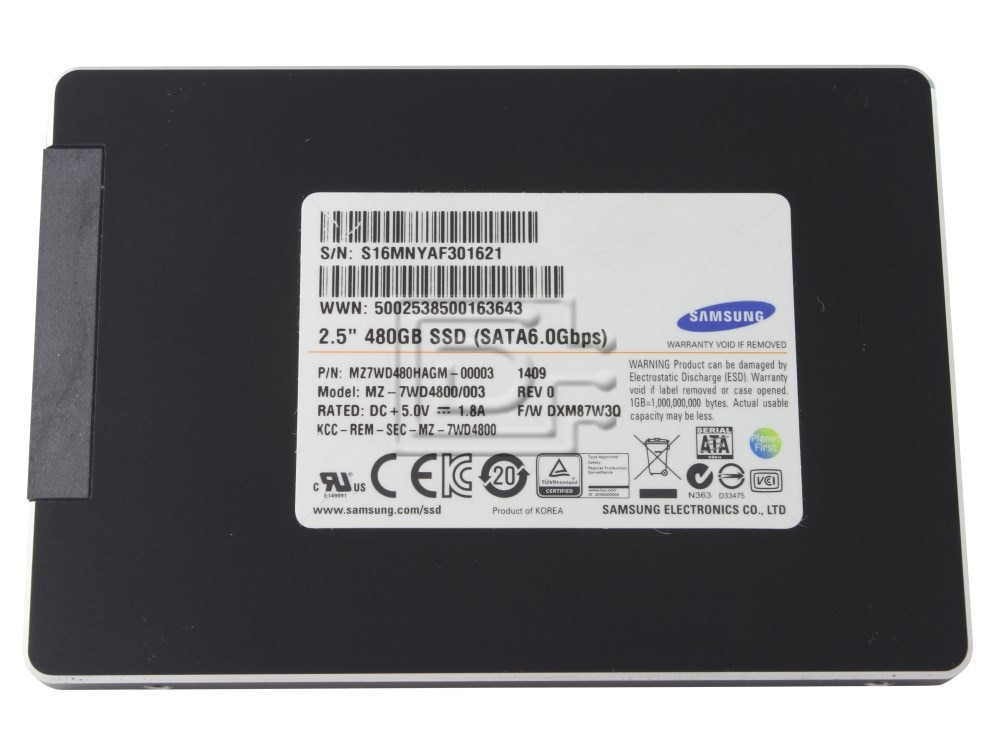 Samsung MZ-7WD48000 / MZ7WD480HAGM 480GB 2.5