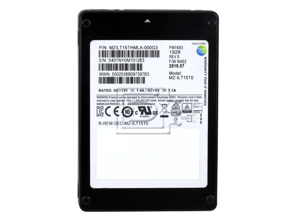SAMSUNG MZ-ILT15T0 MZ-ILT15T0THMLA-000G3 15.36TB SAS SSD Image 2 image