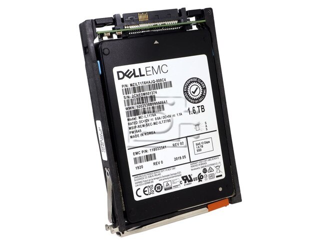SAMSUNG MZ-ILT1T6A MZILT1T6HAJQ MZILT1T6HAJQ-000C4 118033341 005052614 1600GB 1.6TB SAS SSD EMC Image 1 image