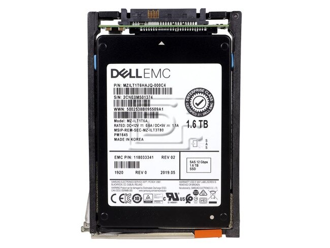 SAMSUNG MZ-ILT1T6A MZILT1T6HAJQ MZILT1T6HAJQ-000C4 118033341 005052614 1600GB 1.6TB SAS SSD EMC Image 2 image