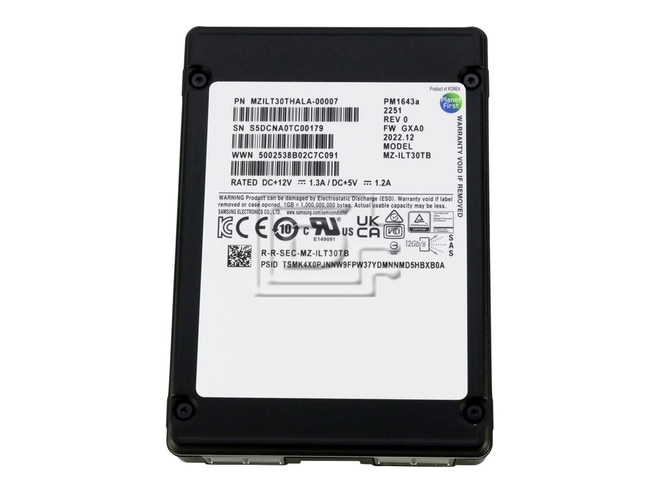 SAMSUNG MZ-ILT30TB MZILT30THALA-00007 SAS Solid State Drive Image 1 image
