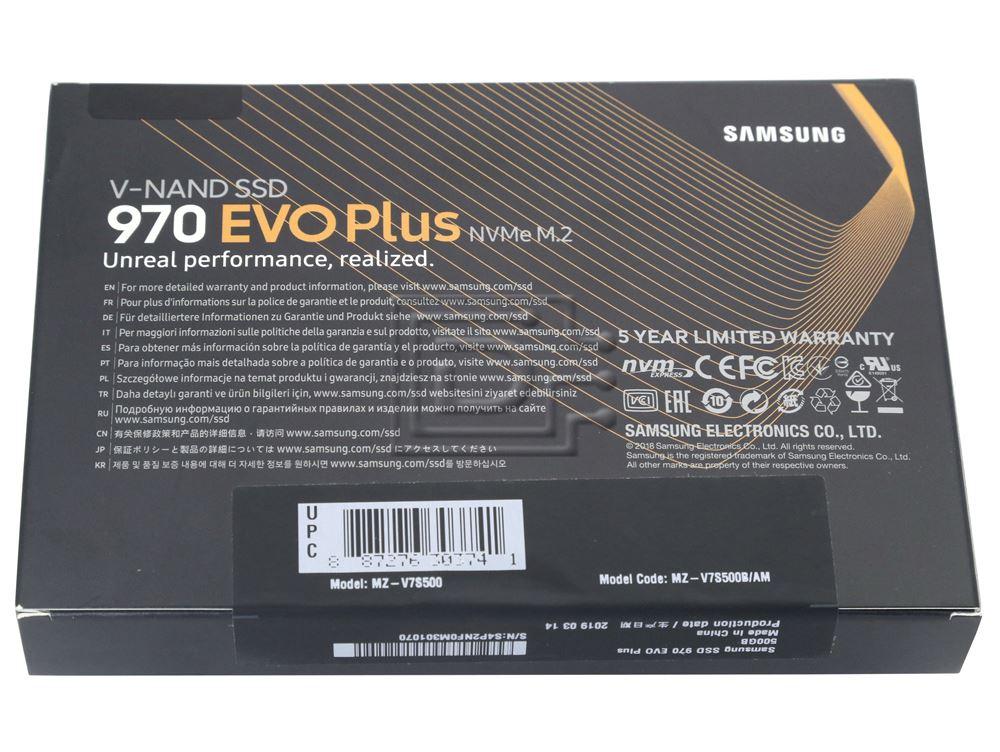 SAMSUNG MZ-V7S500B/AM MZ-V7S500BAM PCIe NVMe Solid State Drive Image 3 image