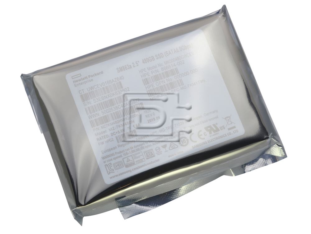 内蔵型SSD Samsung MZ1KW480HMHQ-000MV 480GB SSD Samsung SM863a MZ7KM480HMHQ-000H3 / MZ7KM480HMHQ-00005 / MZ