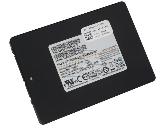 SAMSUNG MZ7LM960HCHP-00005 MZ7LM960HCHP 3D6WK 03D6WK MZ-7LM960A MZ7LM960HCHP-000D3 MZ-7LM960E MZ7LM960HCHP-00003 MZ-7LM9600 960GB 2.5 SSD SATA image 1