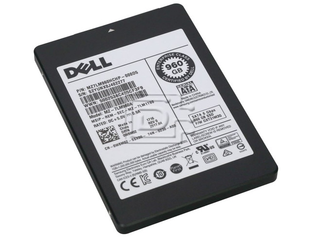 SAMSUNG MZ7LM960HCHP-000D5 MZ7LM960HCHP-000D5 MZ7LM960HCHP MZ-7LM960A 0W8M02 W8M02 960GB 2.5 SSD SATA Image 1 image