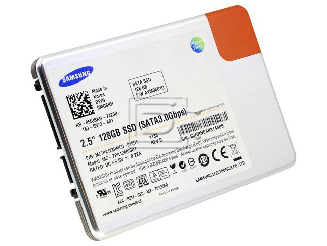 SAMSUNG MZ7PA128HMCD-010D1 MZ-7PA1280/0D1 MG6KH 0MG6KH MZ7PA128 MZ-7PA128 SATA SSD Image 1 image