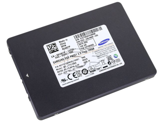 SAMSUNG MZ7TE128HMGR-111D1 MZ-7TE128D X4W7P 0X4W7P MZ7TE128HMGR-000D1 SATA SSD 128GB image 1