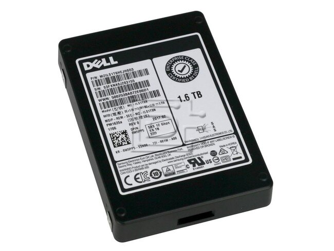 SAMSUNG MZILS1T6HEJH0D3 W5PP5 0W5PP5 MZ-ILS1T6B 1600GB 1.6TB SAS SSD DELL Image 1 image