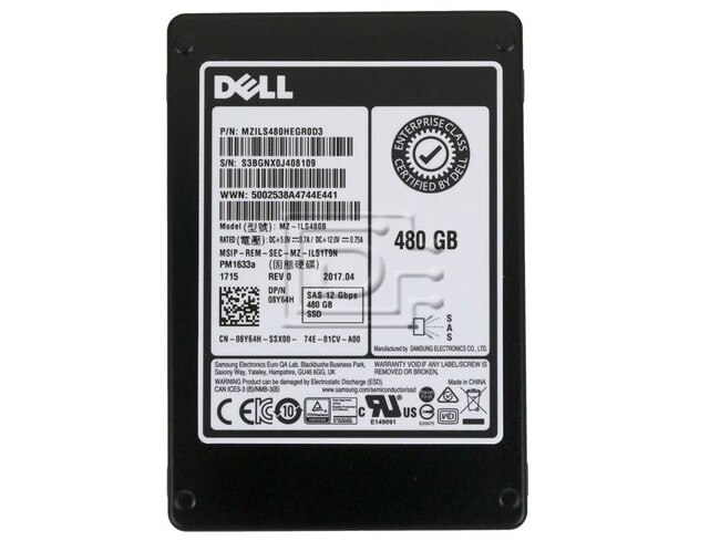 SAMSUNG MZILS480HEGR0D3 8Y64H 08Y64H Image 2 image