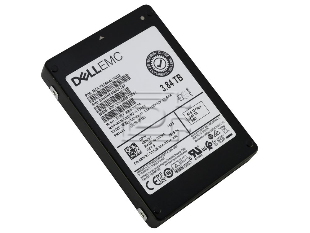SAMSUNG MZILT3T8HALS0D3 X8F87 0X8F87 MZ-ILT3T8A SAS Solid State Drive Image 2 image