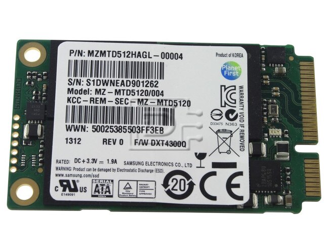 SAMSUNG MZMTD512HAGL MZ-MTD5120 mSATA SSD image 1
